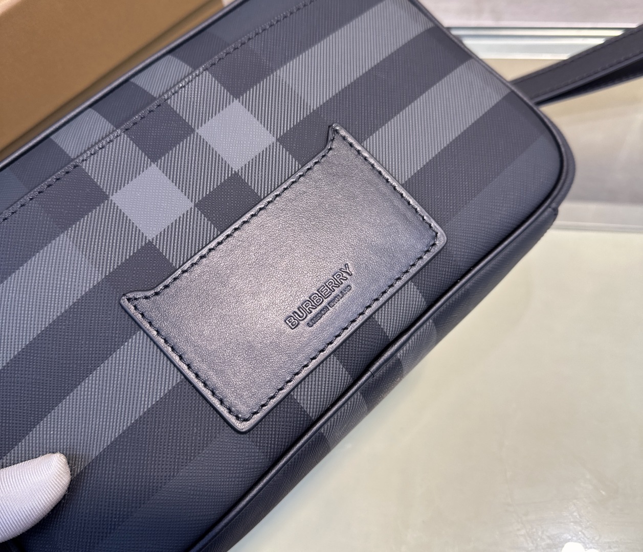 Burberry Classic Check Collection Exquisite Crossbody Bag Burberry Classic Check Collection Exquisite Crossbody Bag