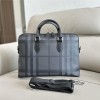 Burberry Classic Check Simple Black Briefcase Burberry Classic Check Simple Black Briefcase