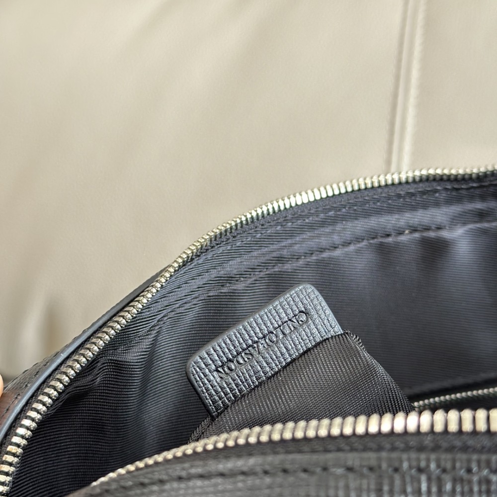 Burberry Classic Check Simple Black Briefcase Burberry Classic Check Simple Black Briefcase