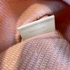 Burberry Classic Peach and White Contrast Large Knit Chain Bag Burberry Classic Peach and White Contrast Large Knit Chain Bag