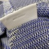 Burberry Classic Blue and White Contrast Large Knit Chain Bag Burberry Classic Blue and White Contrast Large Knit Chain Bag