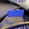 Burberry Classic Blue and Black Contrast Large Knit Chain Bag Burberry Classic Blue and Black Contrast Large Knit Chain Bag