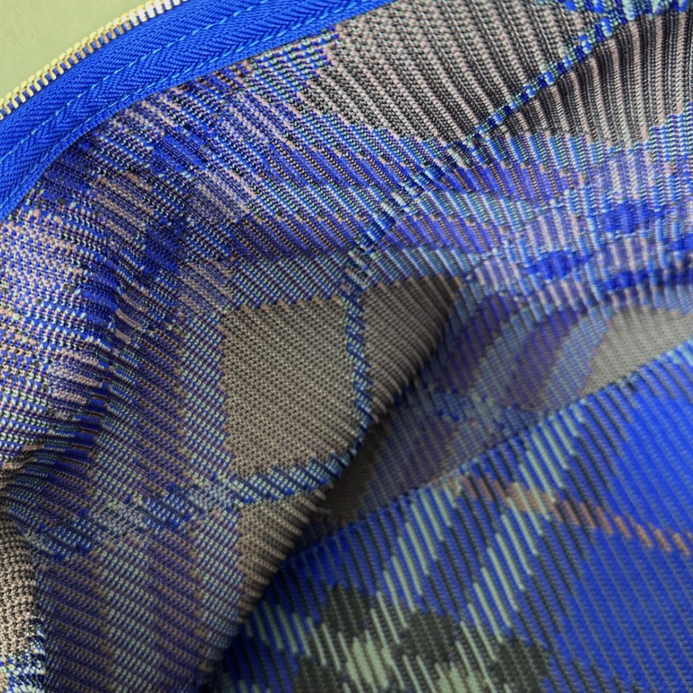 Burberry Classic Blue and Black Contrast Large Knit Chain Bag Burberry Classic Blue and Black Contrast Large Knit Chain Bag