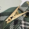 Burberry Classic Navy and Black Contrast Large Knitted Chain Bag Burberry Classic Navy and Black Contrast Large Knitted Chain Bag