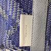 Burberry Mini Check Light Blue and White Knit Tote Bag Burberry Mini Check Light Blue and White Knit Tote Bag