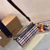 Burberry classic check leather exquisite hardware chain bag Burberry classic check leather exquisite hardware chain bag