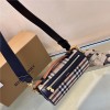 Burberry classic check leather exquisite hardware chain bag Burberry classic check leather exquisite hardware chain bag