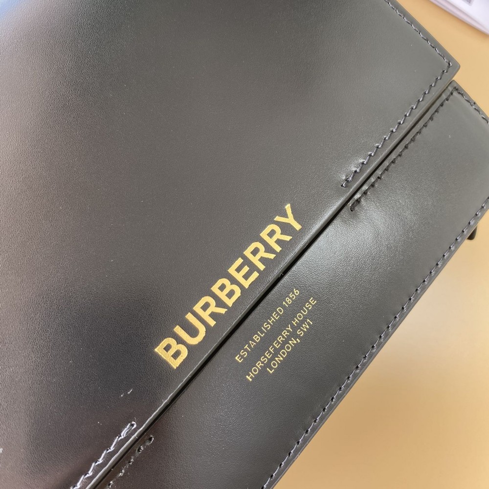 Burberry Classic Black Leather Hardware Flap Bag Burberry Classic Black Leather Hardware Flap Bag