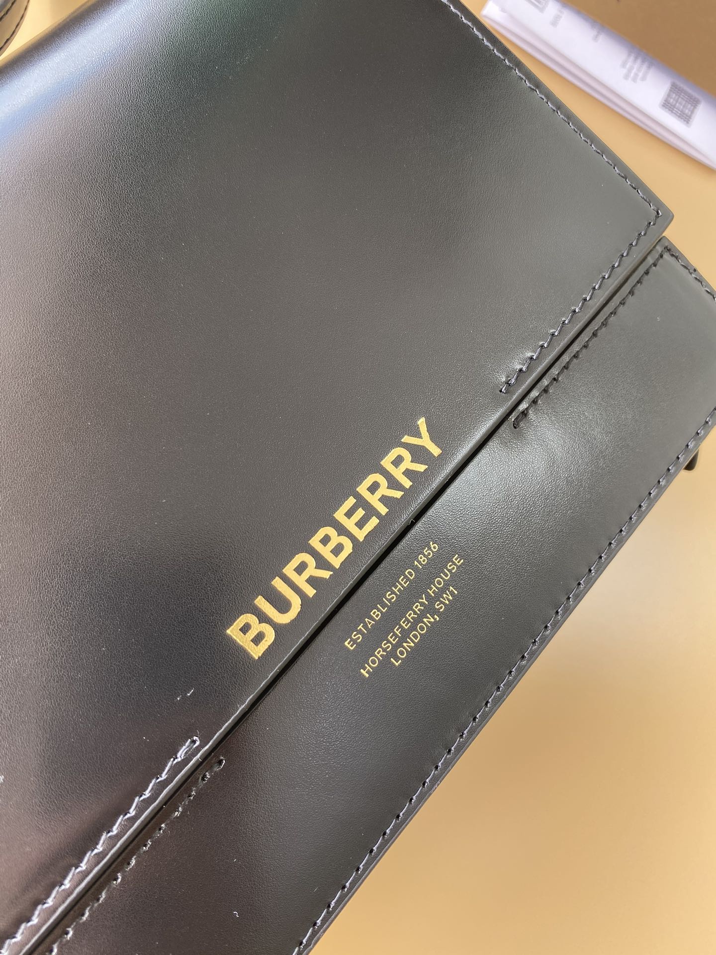 Burberry Classic Black Leather Hardware Flap Bag Burberry Classic Black Leather Hardware Flap Bag