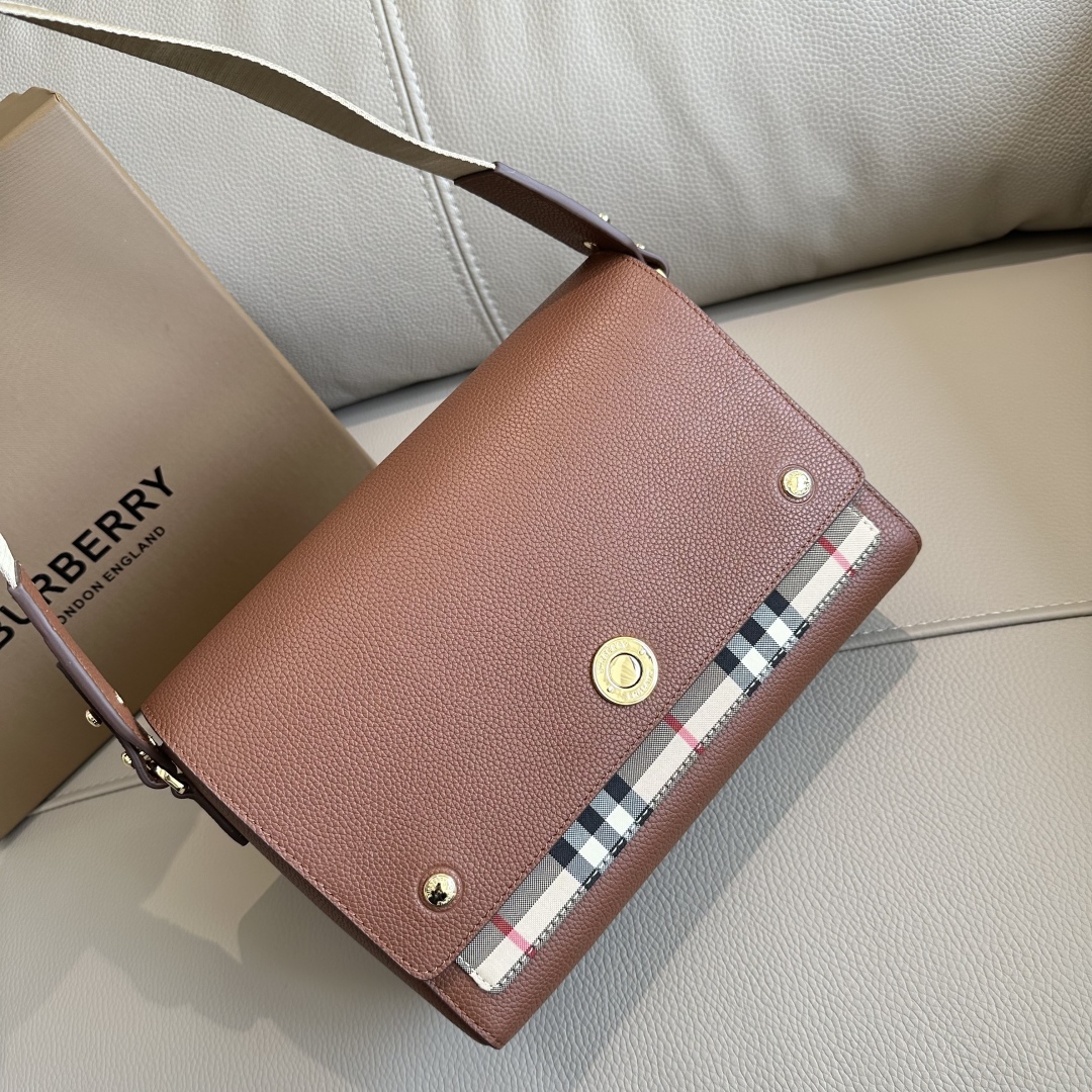 Burberry Classic Rhino Pure Brown Check Bag Burberry Classic Rhino Pure Brown Check Bag