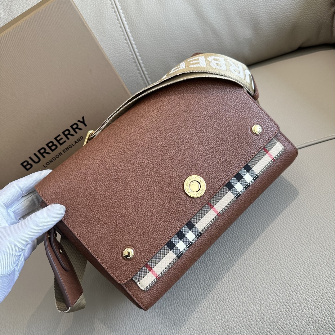 Burberry Classic Rhino Pure Brown Check Bag Burberry Classic Rhino Pure Brown Check Bag