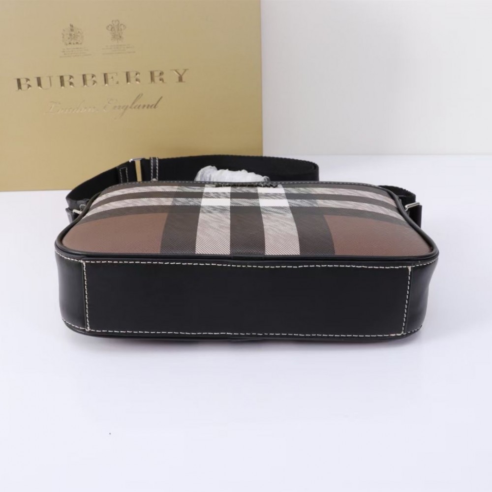 Burberry Classic Brown and White Checkered Crossbody Bag Burberry Classic Brown and White Checkered Crossbody Bag