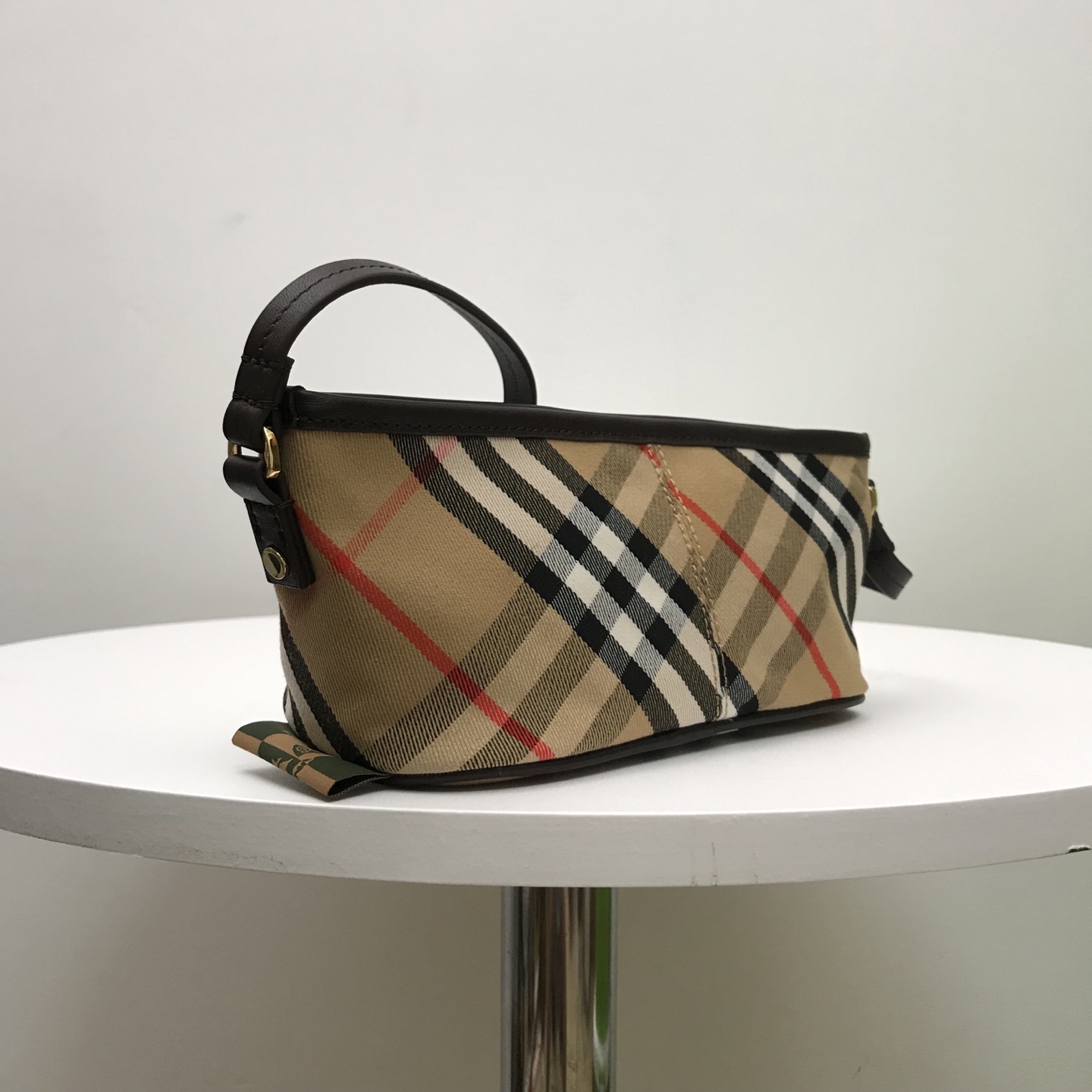 Burberry classic dark brown pattern handbag Burberry classic dark brown pattern handbag