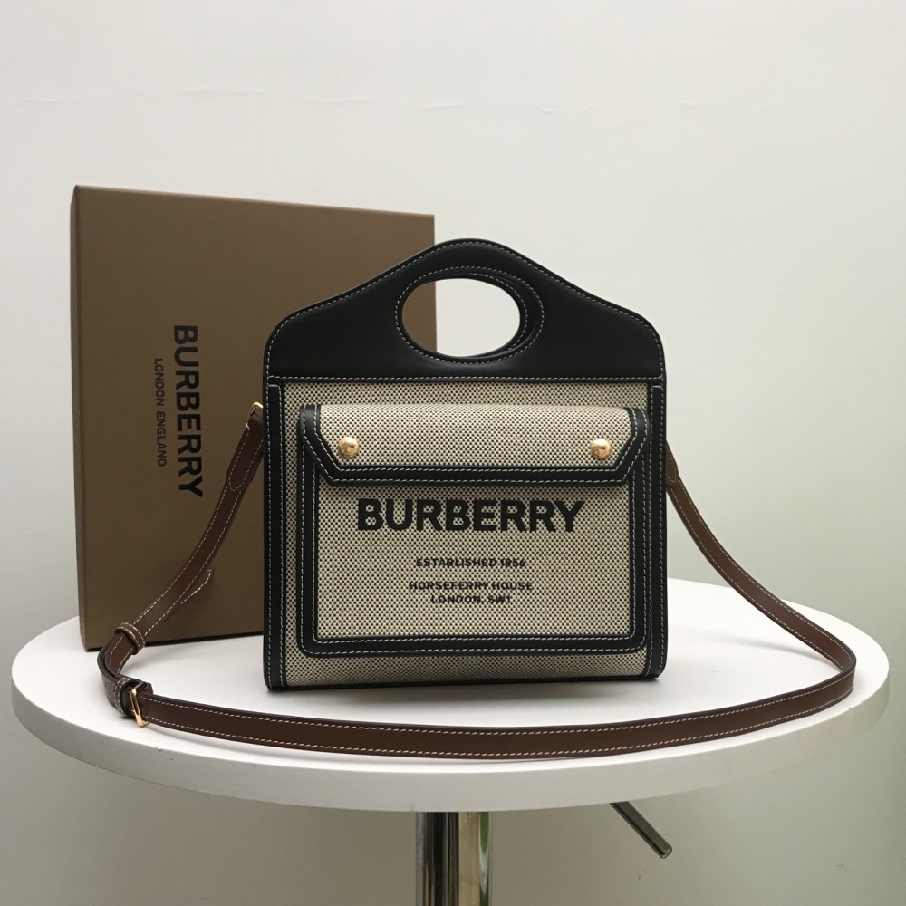 Burberry Classic Calfskin White Textured Tote Burberry Classic Calfskin White Textured Tote