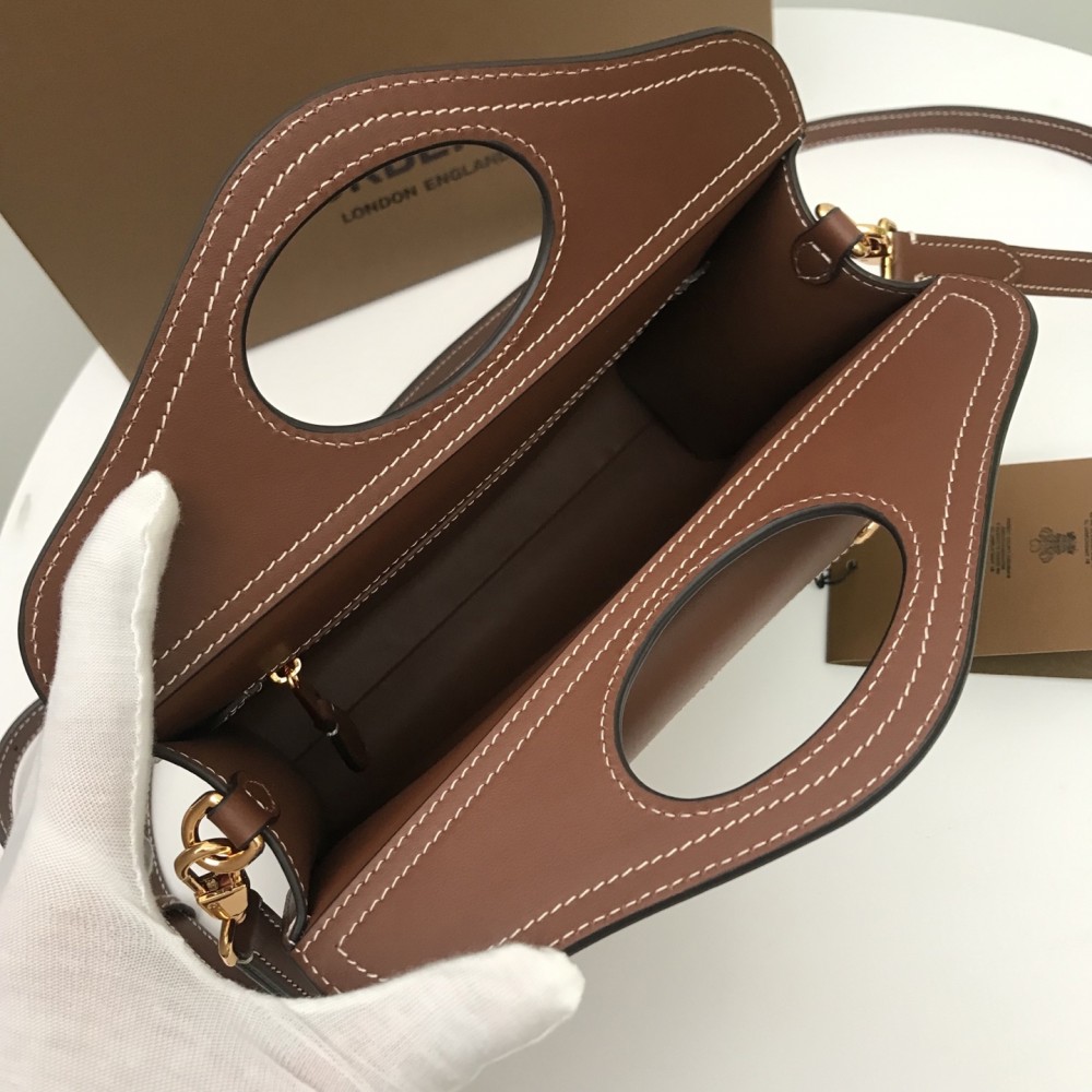 Burberry Classic Calfskin Dark Brown Tote Burberry Classic Calfskin Dark Brown Tote