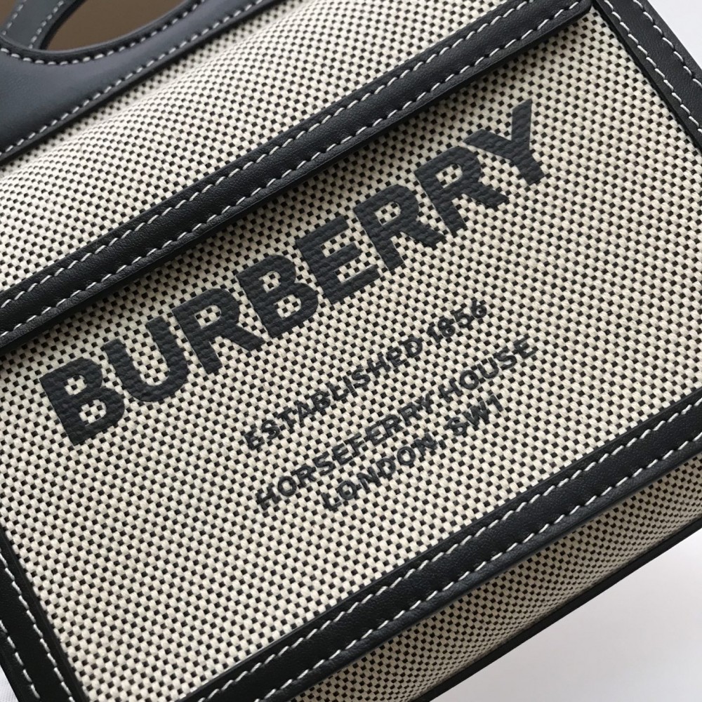 Burberry Classic Calfskin White Textured Tote Burberry Classic Calfskin White Textured Tote