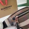 Burberry Classic Brown and White Checkered Crossbody Bag Burberry Classic Brown and White Checkered Crossbody Bag