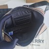 Burberry Classic Plain Dark Brown Canvas Zipper Crossbody Bag Burberry Classic Plain Dark Brown Canvas Zipper Crossbody Bag