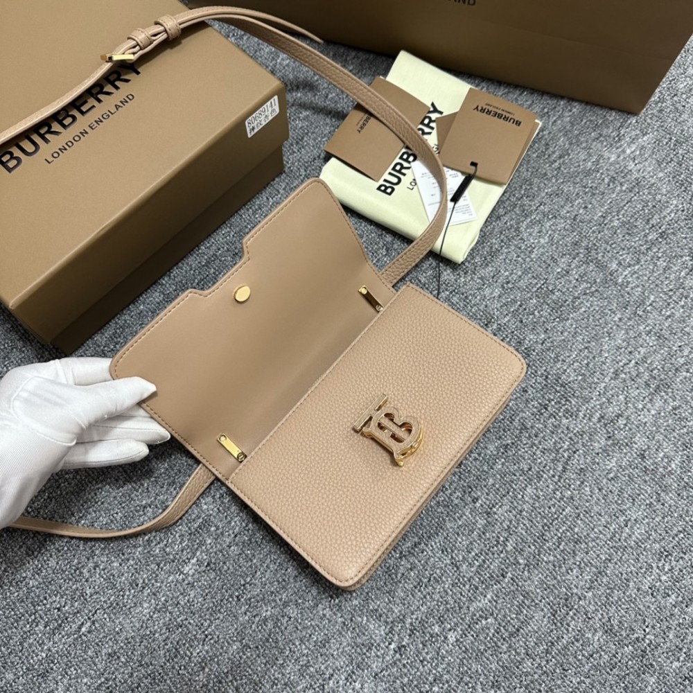 Burberry classic pure brown calfskin exquisite hardware crossbody bag Burberry classic pure brown calfskin exquisite hardware crossbody bag