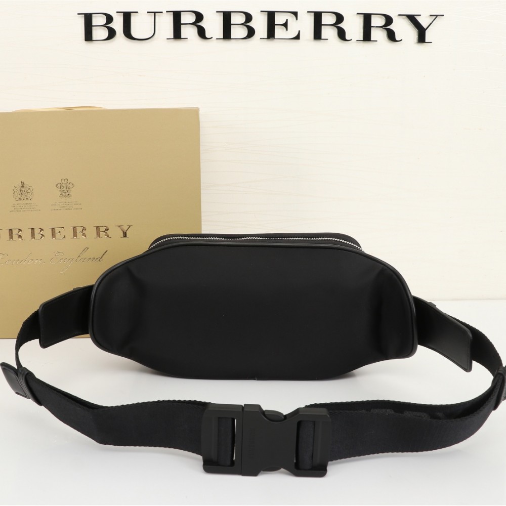 Burberry Classic Plain Black Canvas Zipper Crossbody Bag Burberry Classic Plain Black Canvas Zipper Crossbody Bag