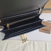 Burberry classic dark black calfskin exquisite hardware crossbody bag Burberry classic dark black calfskin exquisite hardware crossbody bag