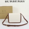 Burberry classic white calfskin exquisite hardware crossbody bag Burberry classic white calfskin exquisite hardware crossbody bag