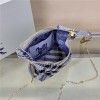 Burberry classic blue and white contrast knitted chain bag Burberry classic blue and white contrast knitted chain bag
