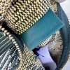 Burberry classic teal and black contrast knitted chain bag Burberry classic teal and black contrast knitted chain bag