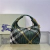Burberry classic teal black contrast medium knitted chain bag Burberry classic teal black contrast medium knitted chain bag