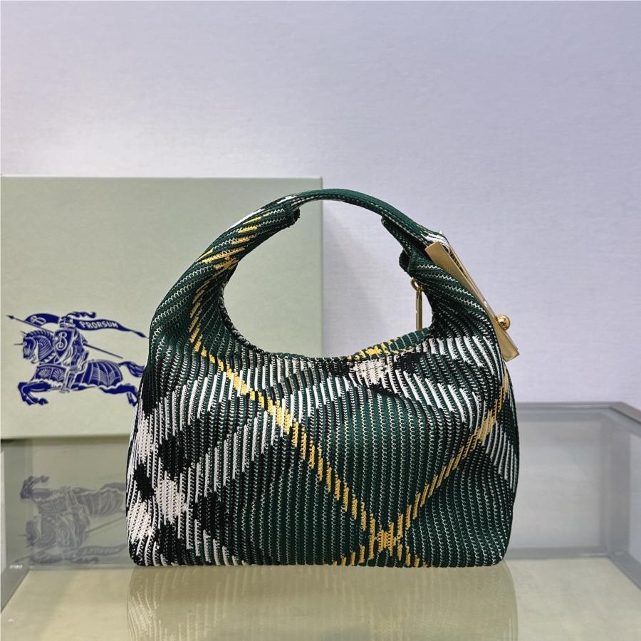 Burberry classic teal black contrast medium knitted chain bag Burberry classic teal black contrast medium knitted chain bag