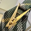 Burberry classic teal black contrast medium knitted chain bag Burberry classic teal black contrast medium knitted chain bag