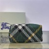 Burberry classic teal black contrast medium knitted chain bag Burberry classic teal black contrast medium knitted chain bag