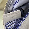 Burberry classic blue and white contrast medium knitted chain bag Burberry classic blue and white contrast medium knitted chain bag