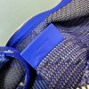Burberry classic blue and black contrast medium knitted chain bag Burberry classic blue and black contrast medium knitted chain bag