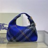Burberry classic blue and black contrast medium knitted chain bag Burberry classic blue and black contrast medium knitted chain bag