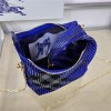 Burberry classic blue contrast knitted chain bag Burberry classic blue contrast knitted chain bag