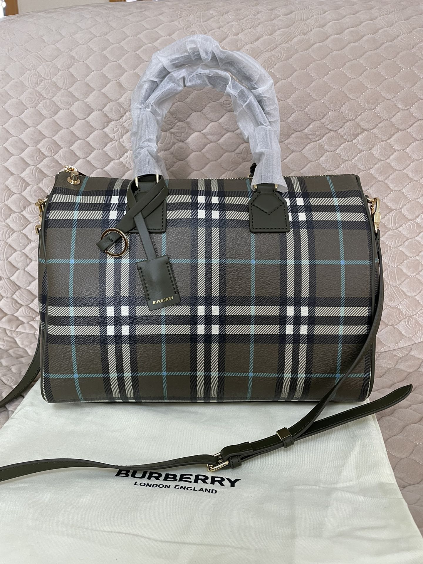 Burberry Check Boston Bag Burberry Check Boston Bag
