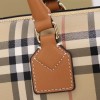 Burberry Check Classic Yellow and White Boston Bag Burberry Check Classic Yellow and White Boston Bag