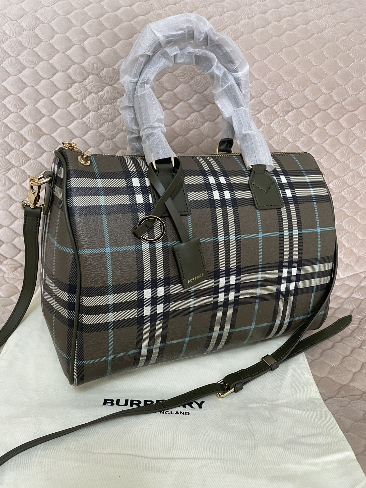 Burberry Check Boston Bag Burberry Check Boston Bag