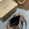 Burberry Check Classic Black and Brown Boston Bag Burberry Check Classic Black and Brown Boston Bag