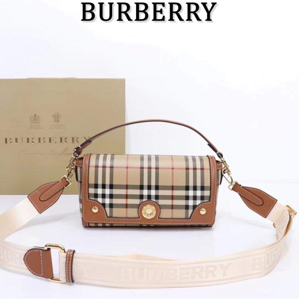 Burberry Check Classic Yellow and White Square Boston Bag Burberry Check Classic Yellow and White Square Boston Bag
