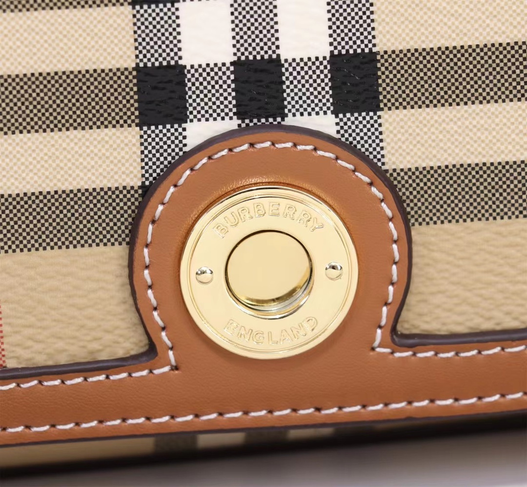 Burberry Check Classic Yellow and White Square Boston Bag Burberry Check Classic Yellow and White Square Boston Bag