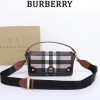 Burberry Check Classic Crimson Square Boston Bag Burberry Check Classic Crimson Square Boston Bag