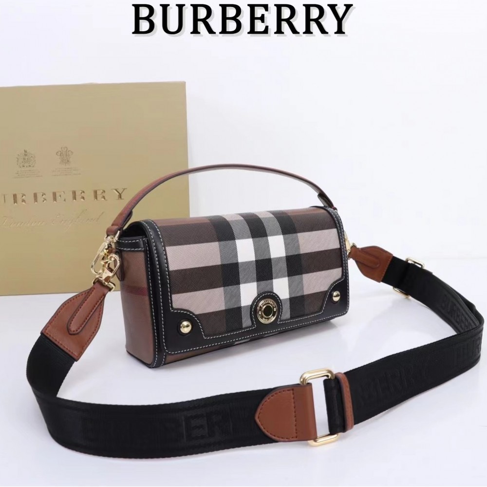 Burberry Check Classic Crimson Square Boston Bag Burberry Check Classic Crimson Square Boston Bag