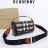 Burberry Check Classic Crimson Square Boston Bag Burberry Check Classic Crimson Square Boston Bag