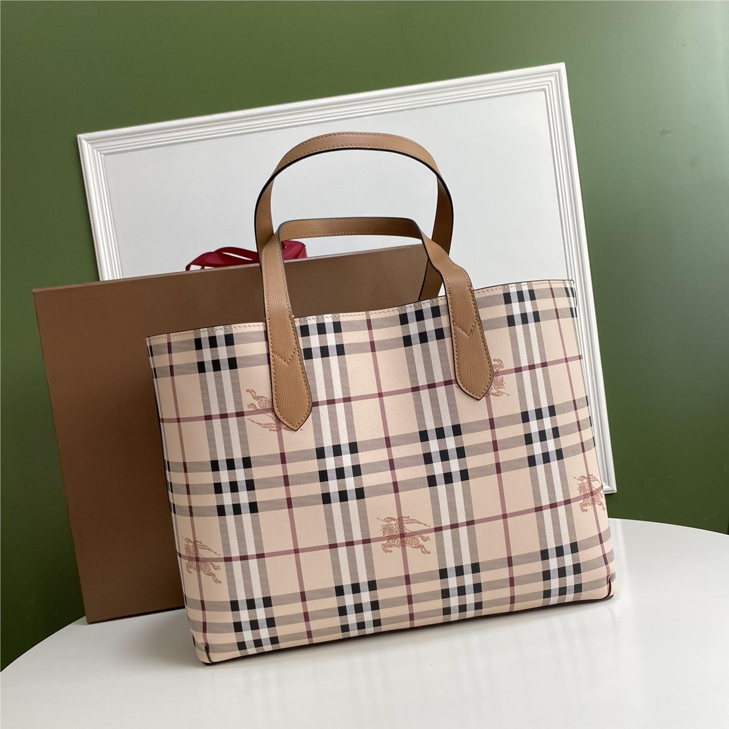 Burberry classic color check tote bag Burberry classic color check tote bag