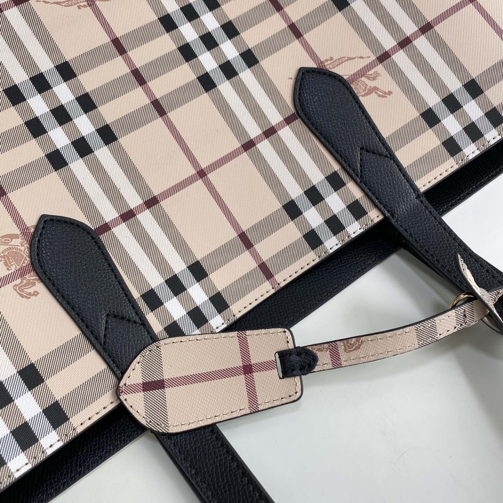 Burberry classic color check tote bag Burberry classic color check tote bag