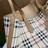Burberry classic color check tote bag Burberry classic color check tote bag