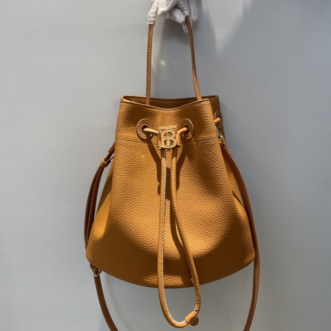 Burberry brown calfskin bucket bag Burberry brown calfskin bucket bag