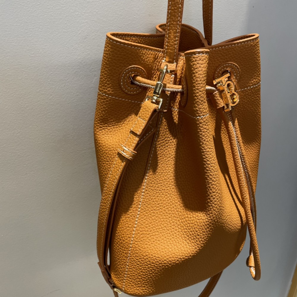 Burberry brown calfskin bucket bag Burberry brown calfskin bucket bag